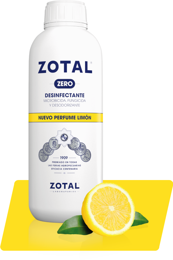 PACK 2x ZOTAL Zero desinfectante de Uso Doméstico e Industrial con Olor a  Limón 250 ml